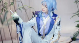 《原神》神里绫人cosplay-绝对领域