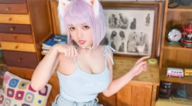 猫娘室内居家性感巨乳写真-绝对领域