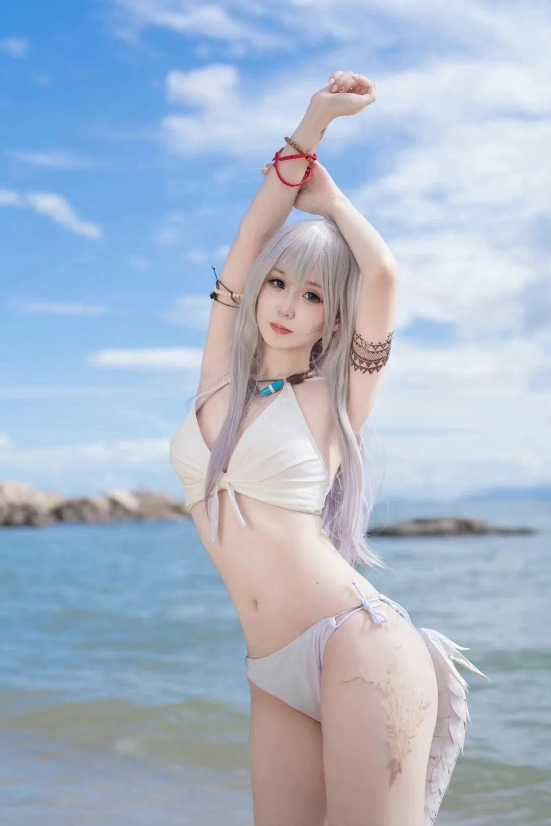 《最终幻想14 》龙娘cosplay-绝对领域