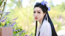 2021国庆上海植物园汉服写真-绝对领域