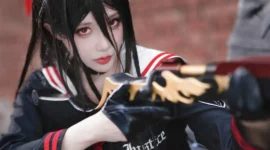 《蔚蓝档案》羽川莲见cosplay-绝对领域
