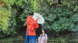 汉服私影，母女游园-绝对领域