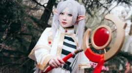 《葬送的芙莉莲》芙莉莲cosplay-绝对领域