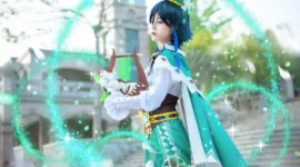 《原神》巴巴托斯cosplay-绝对领域