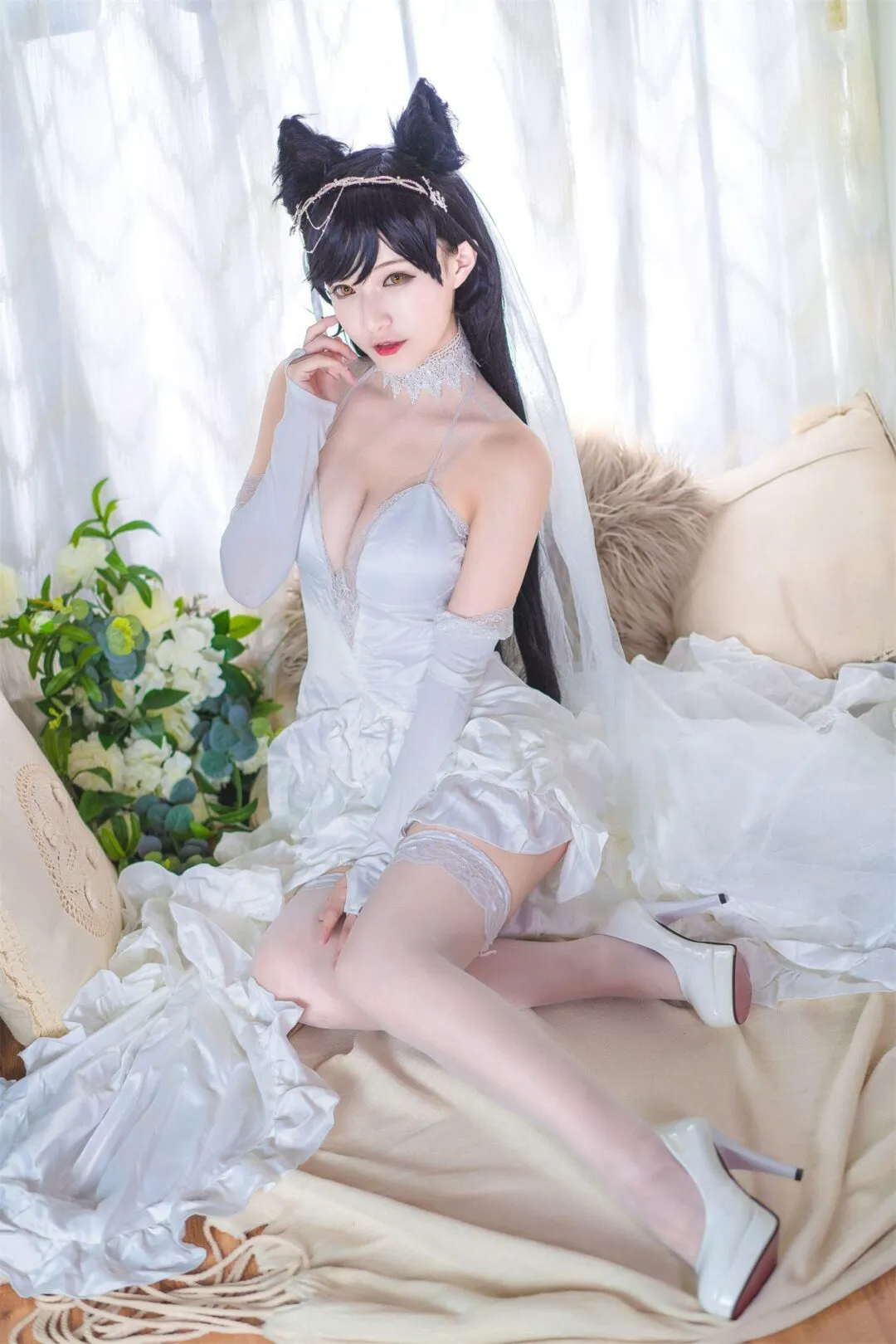 《碧蓝航线》爱宕cosplay-绝对领域