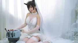 爱宕花嫁cosplay-绝对领域