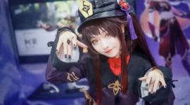 《原神》胡桃cosplay-绝对领域