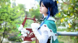《原神》巴巴托斯cosplay-绝对领域