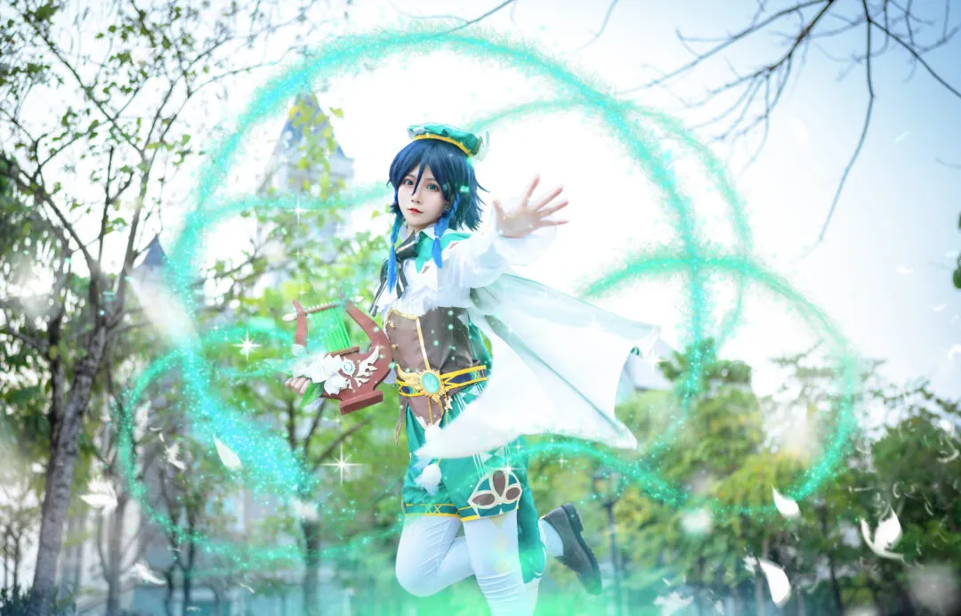 《原神》巴巴托斯cosplay-绝对领域