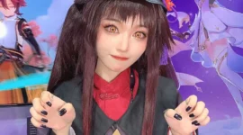 《原神》胡桃cosplay-绝对领域