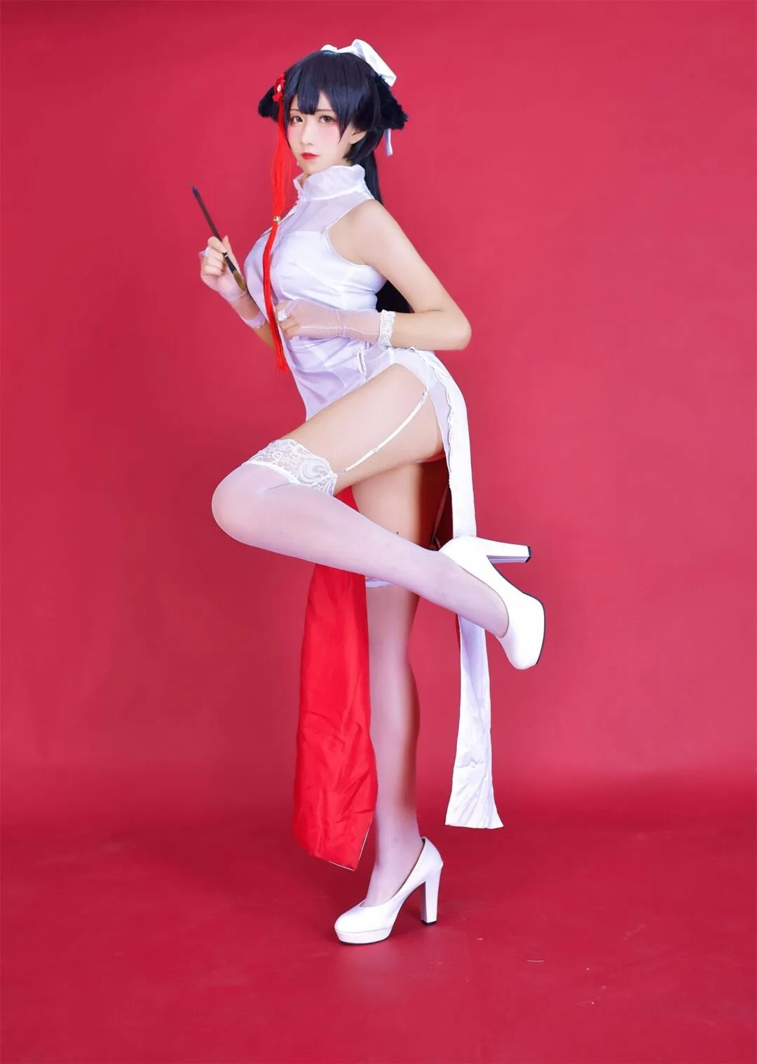 《碧蓝航线》高雄旗袍cosplay-绝对领域