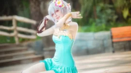 《公主连结》可可萝泳装cosplay-绝对领域