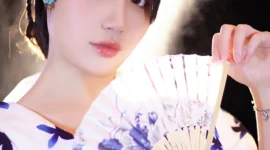 神明少女和服写真-绝对领域