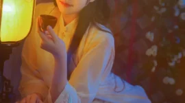 汉服写真 兰若庭海棠春-绝对领域