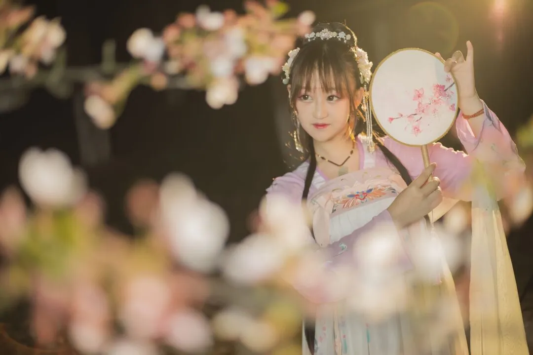 汉服私影 花枝飞舞  花飞花落-绝对领域