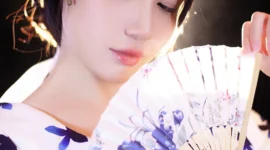 神明少女和服写真-绝对领域