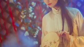 汉服写真 兰若庭海棠春-绝对领域