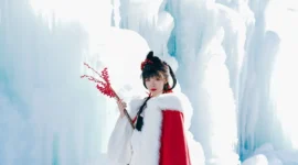 【汉服私影】 「万籁落飞雪 梅绽露娇颜」-绝对领域