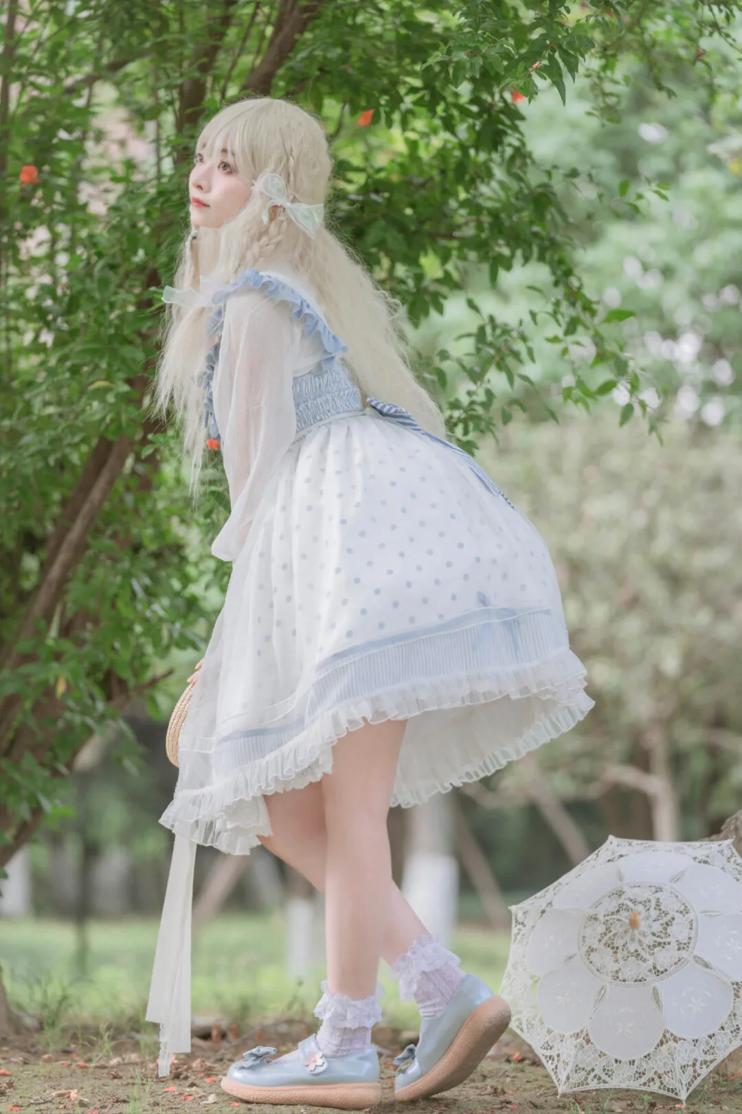 Lolita私影，蓝飘带-绝对领域