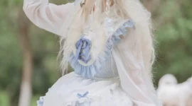 Lolita私影，蓝飘带-绝对领域