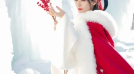 【汉服私影】 「万籁落飞雪 梅绽露娇颜」-绝对领域