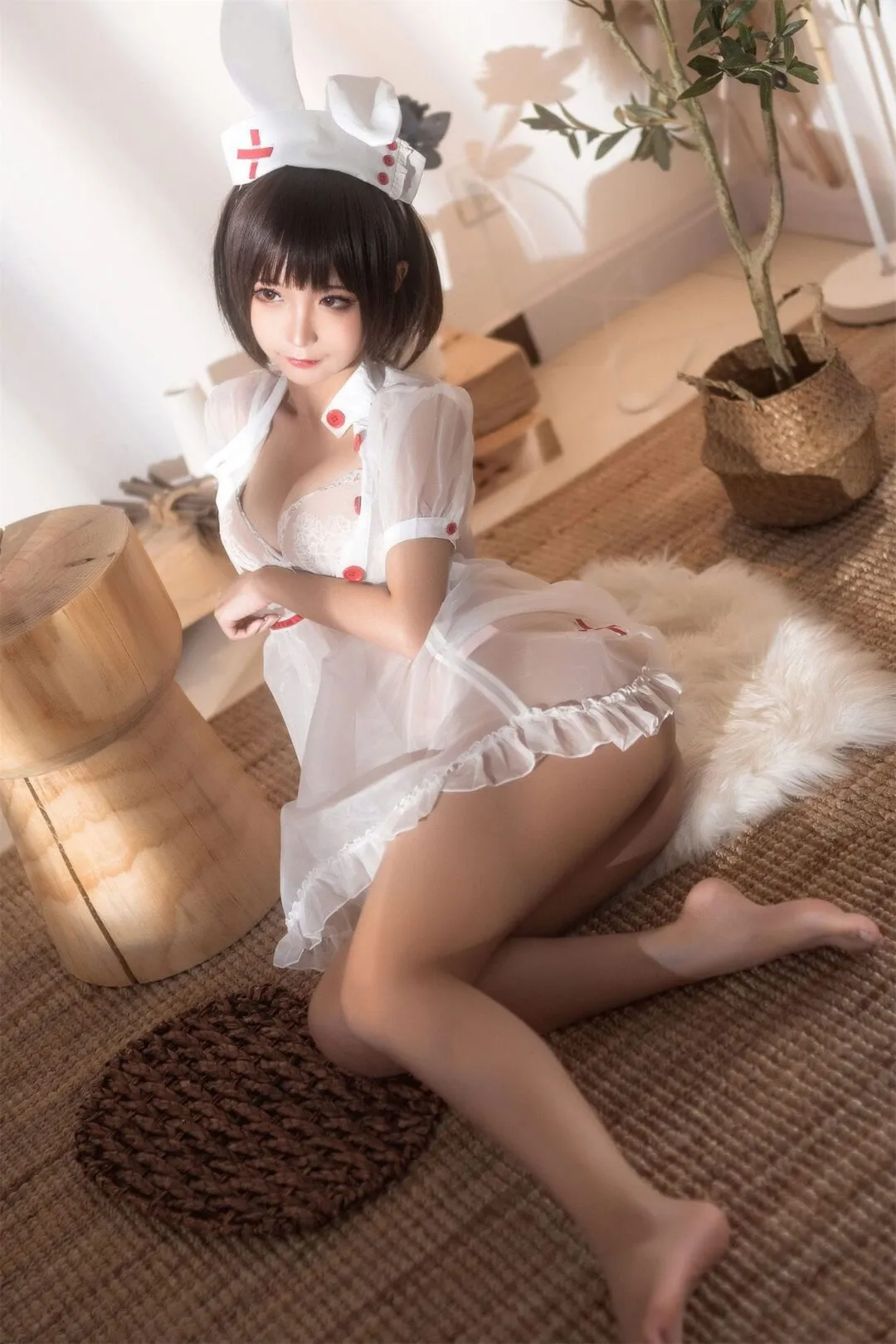 白丝护士装cos私房写真-17
