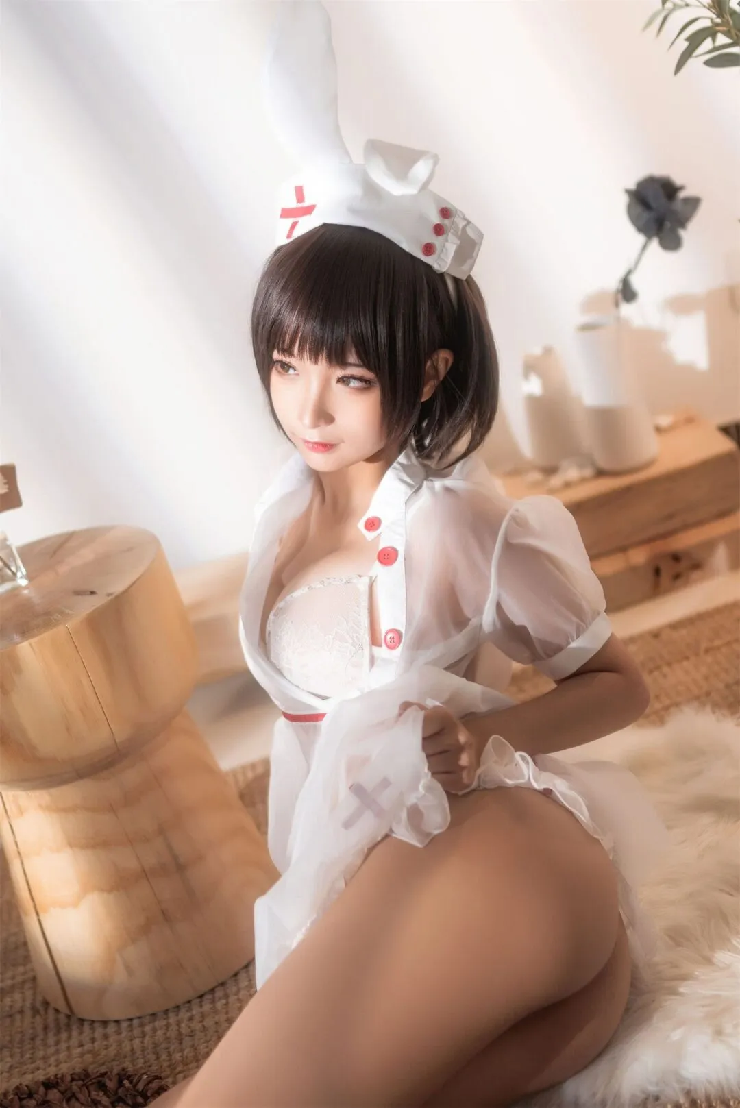 白丝护士装cos私房写真-21