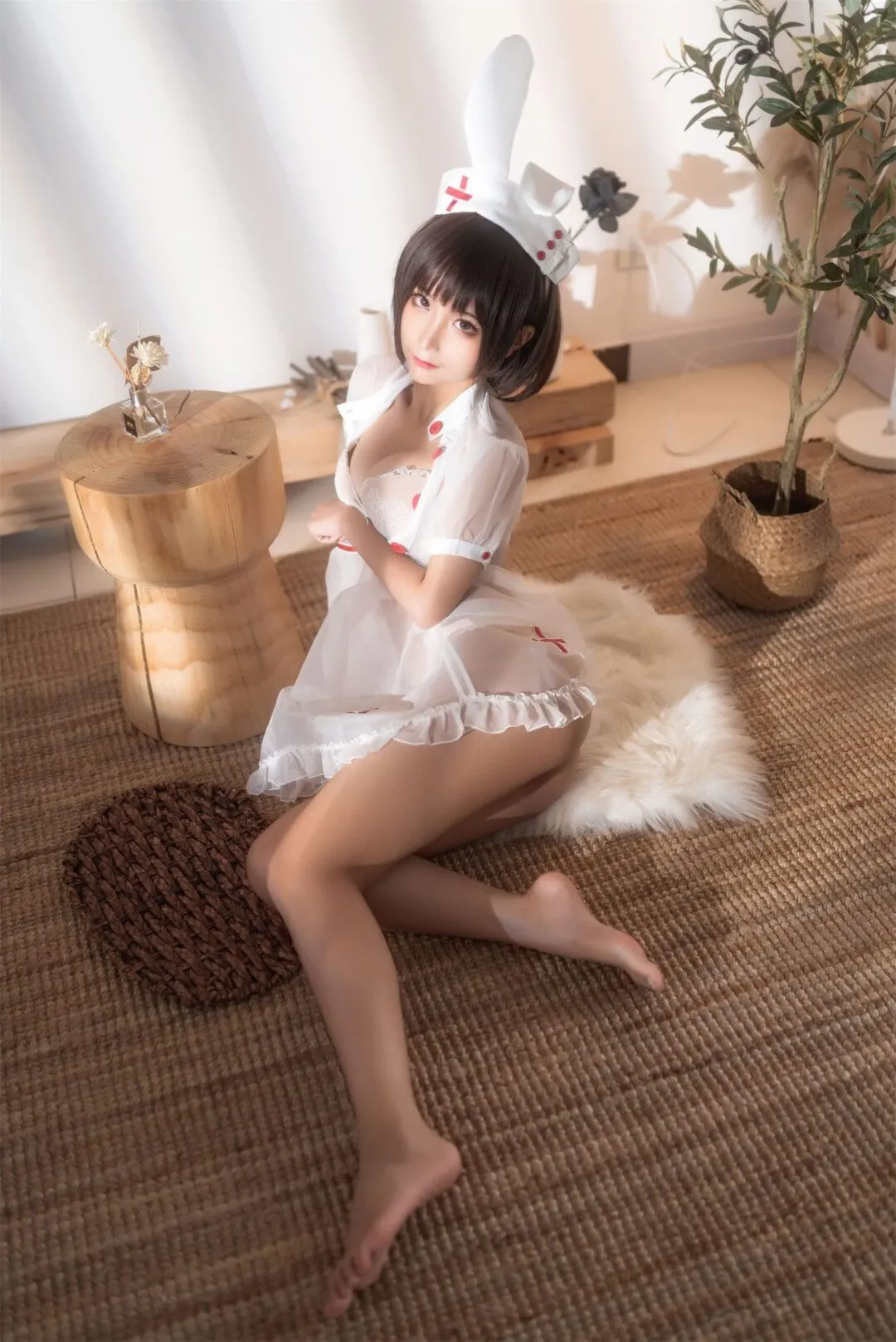白丝护士装cos私房写真-23