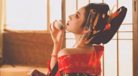日本花魁妩媚写真-绝对领域