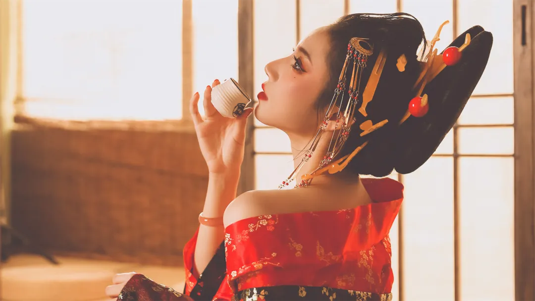 日本花魁妩媚写真-绝对领域