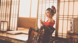 日本花魁妩媚写真-绝对领域