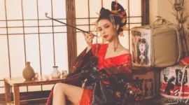 日本花魁妩媚写真-绝对领域