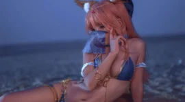 玉藻前舞娘cosplay-绝对领域