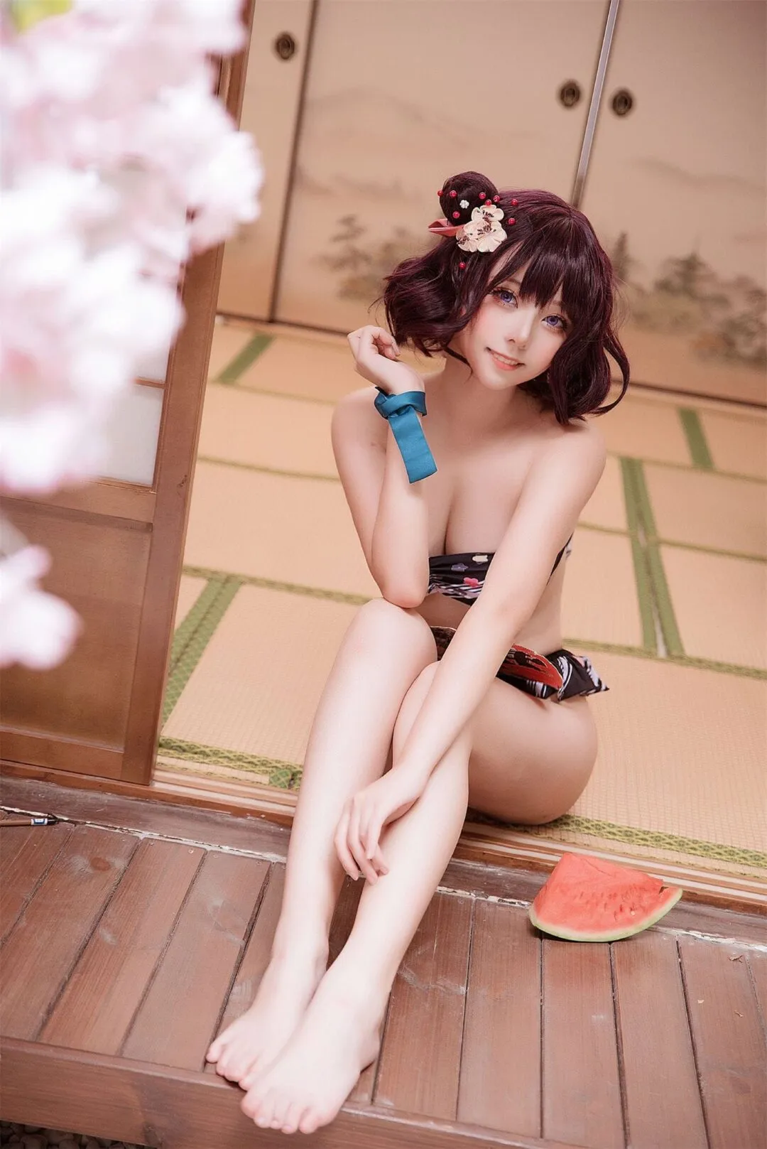 《Fate/Grand Order》葛饰北斋水着cosplay-绝对领域