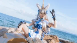 《万灵启源》独角兽圣cosplay-绝对领域