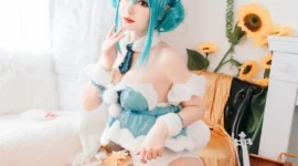 《初音未来》兔女郎cosplay-绝对领域