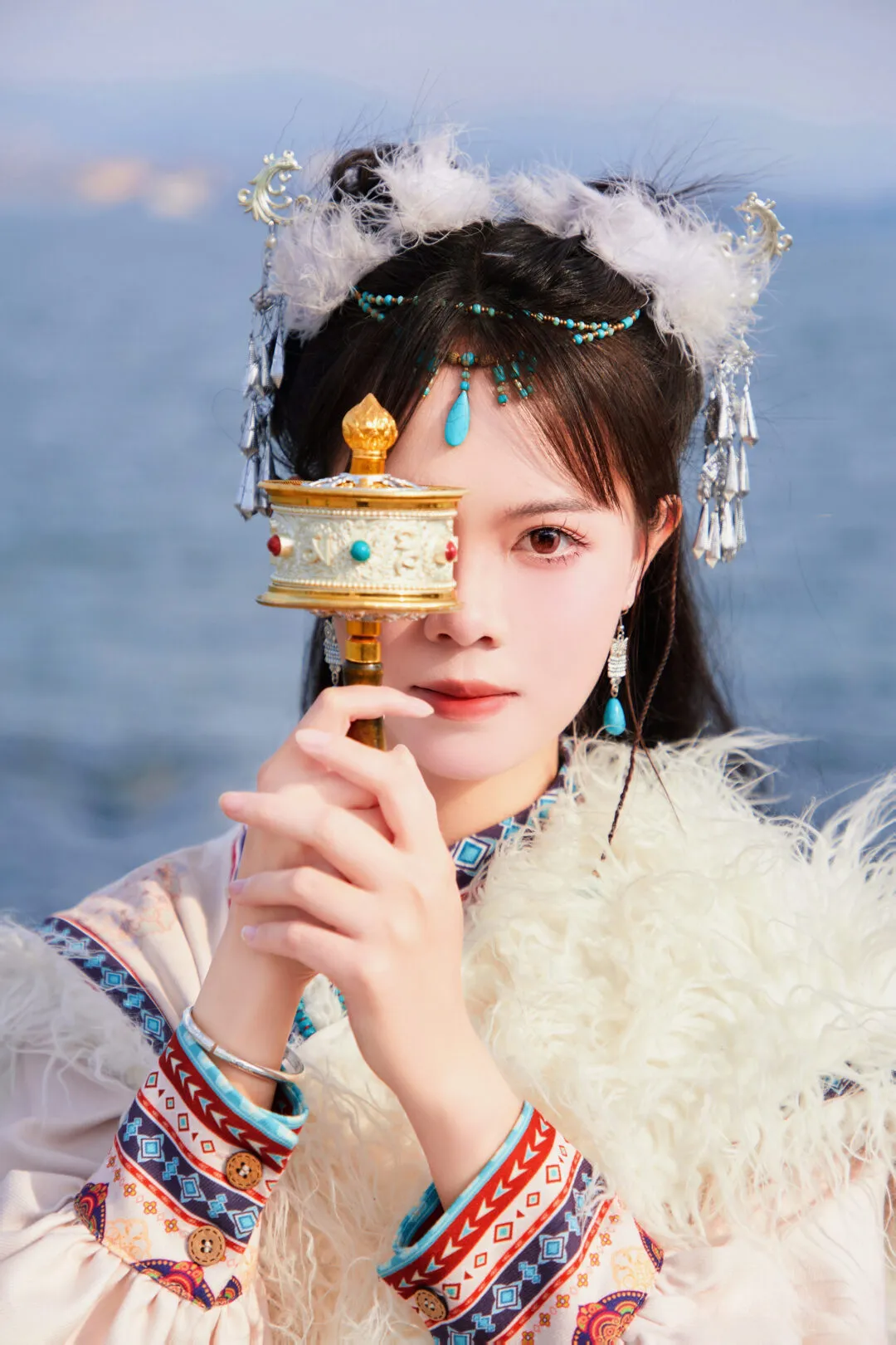 藏服少女写真-绝对领域