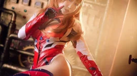 EVA明日香cosplay-绝对领域