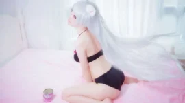 化物语 羽川翼cosplay-绝对领域