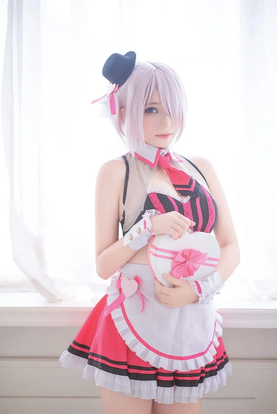 玛修情人节女仆cosplay-绝对领域