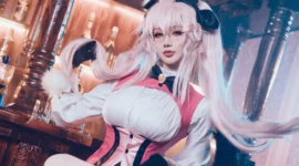 《Fate/Grand Order》光之高扬斯卡娅cosplay-绝对领域