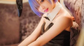 蕾姆兔女郎cosplay-绝对领域