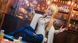 白枪呆cosplay-绝对领域