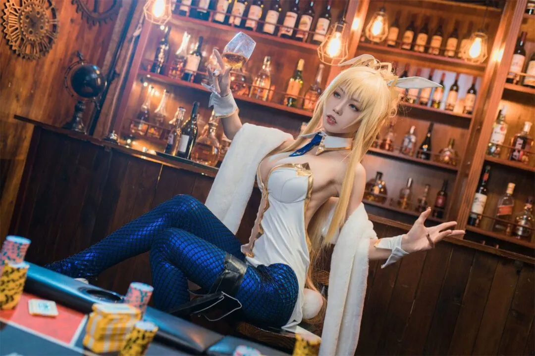白枪呆cosplay-绝对领域