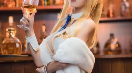 白枪呆cosplay-绝对领域
