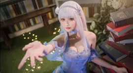 爱蜜莉亚冰晶礼服-绝对领域