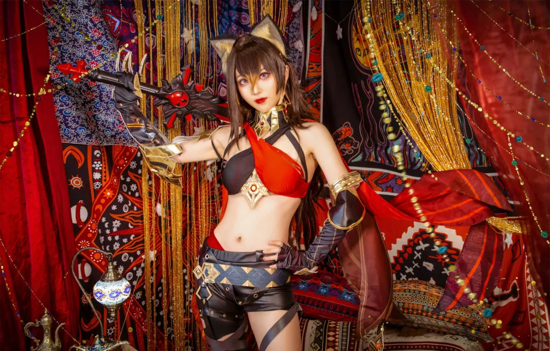 《原神》迪希雅cosplay-绝对领域