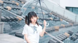 jk私影，是隐藏在兔子头套下的双马尾-绝对领域