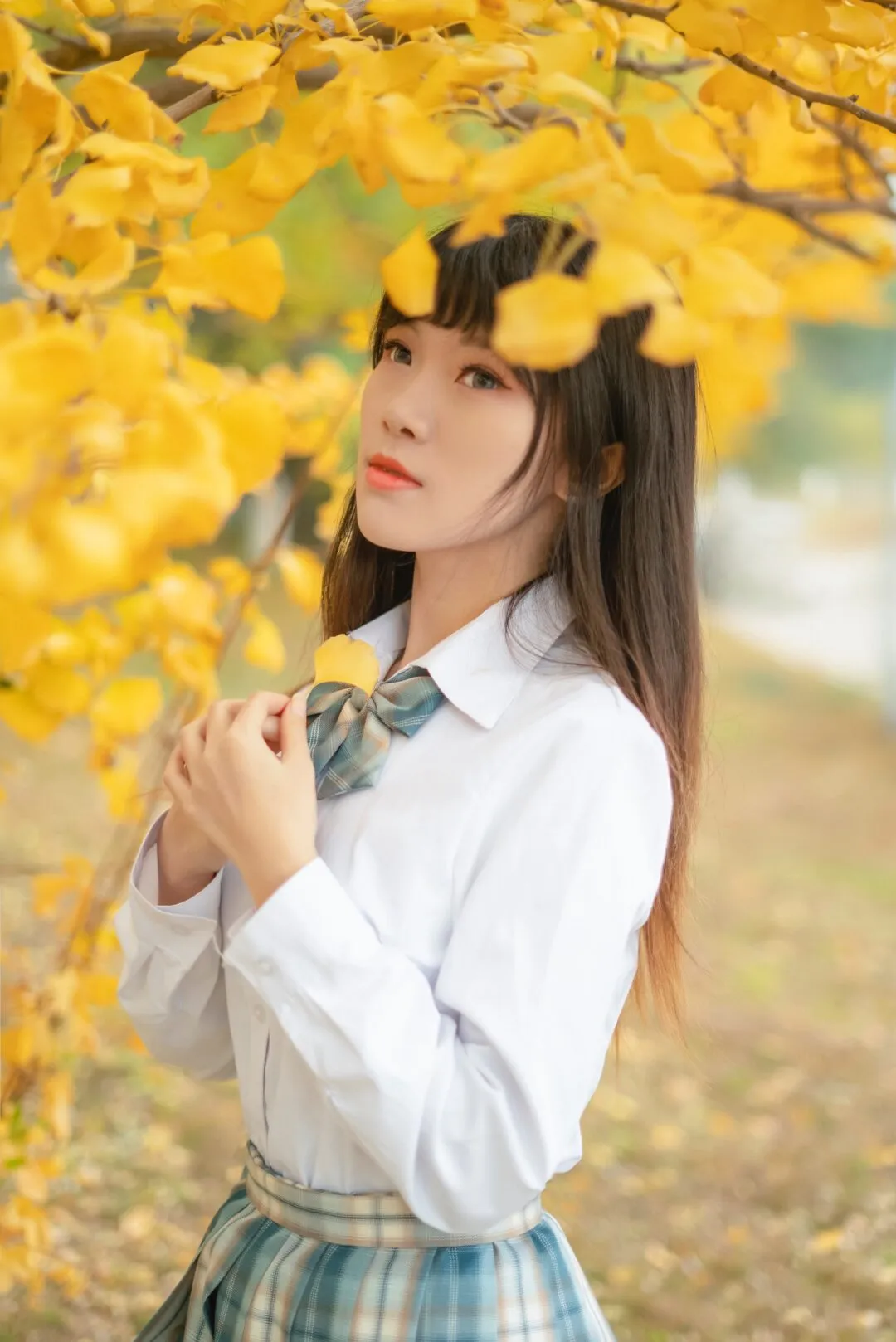 jk私影，秋日阳光的温暖和你的甜会一直延续到冬日哦~-绝对领域