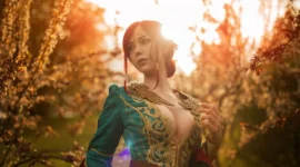 巫师 特莉丝cosplay-绝对领域